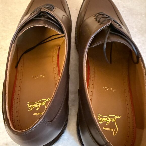 Christian Louboutin 3230966 Mens Davisol Brown Lug Sole Derby Shoe 43, 45 - Picture 6 of 14
